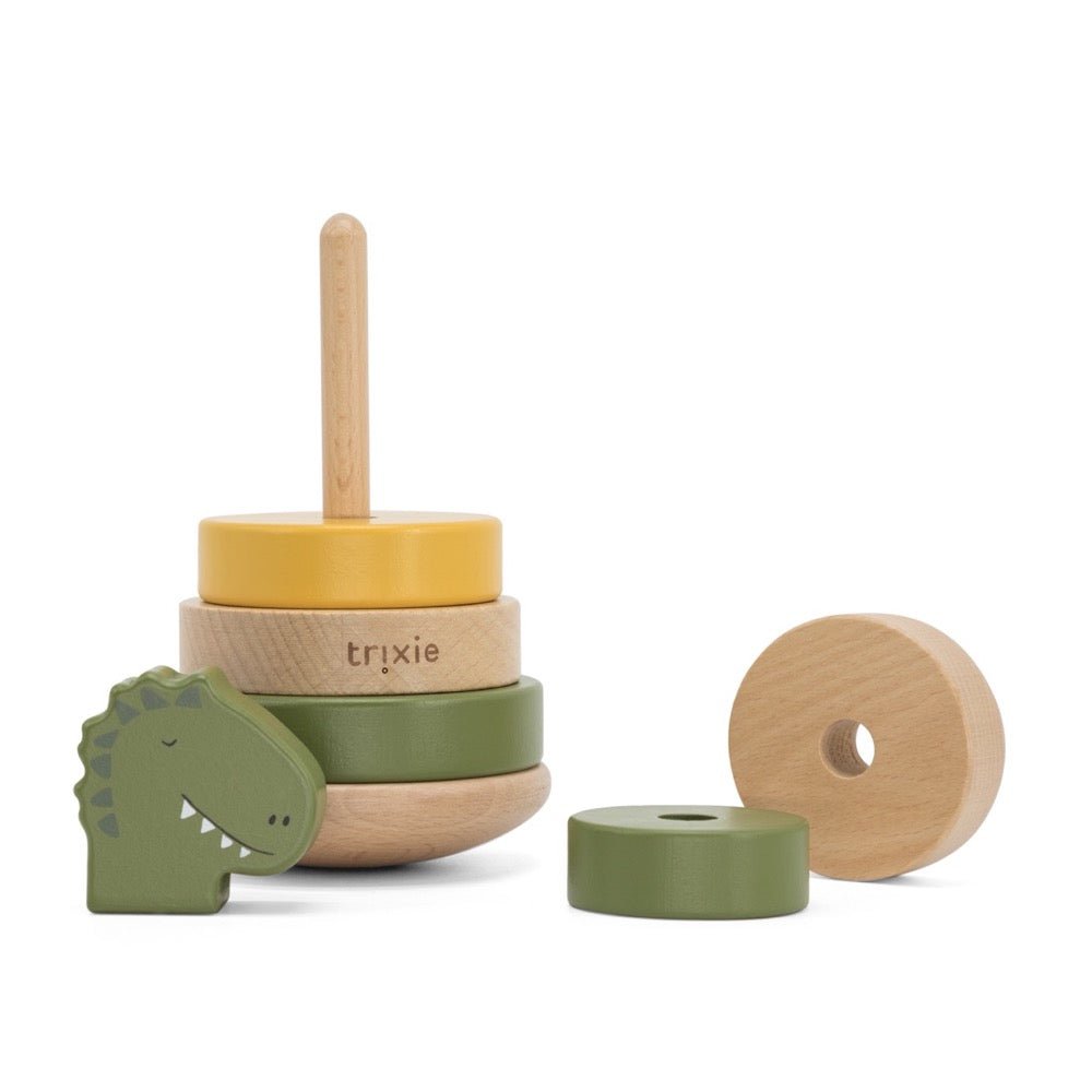 Trixie Wooden stacking toy - Mr. Dino (Min. of 3 PK, multiples of 3 PK) - MAIGHAN DISTRIBUTION CANADA