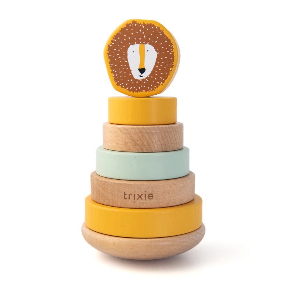 Trixie Wooden stacking toy - Mr. Lion (Min. of 3 PK, multiples of 3 PK) - MAIGHAN DISTRIBUTION CANADA