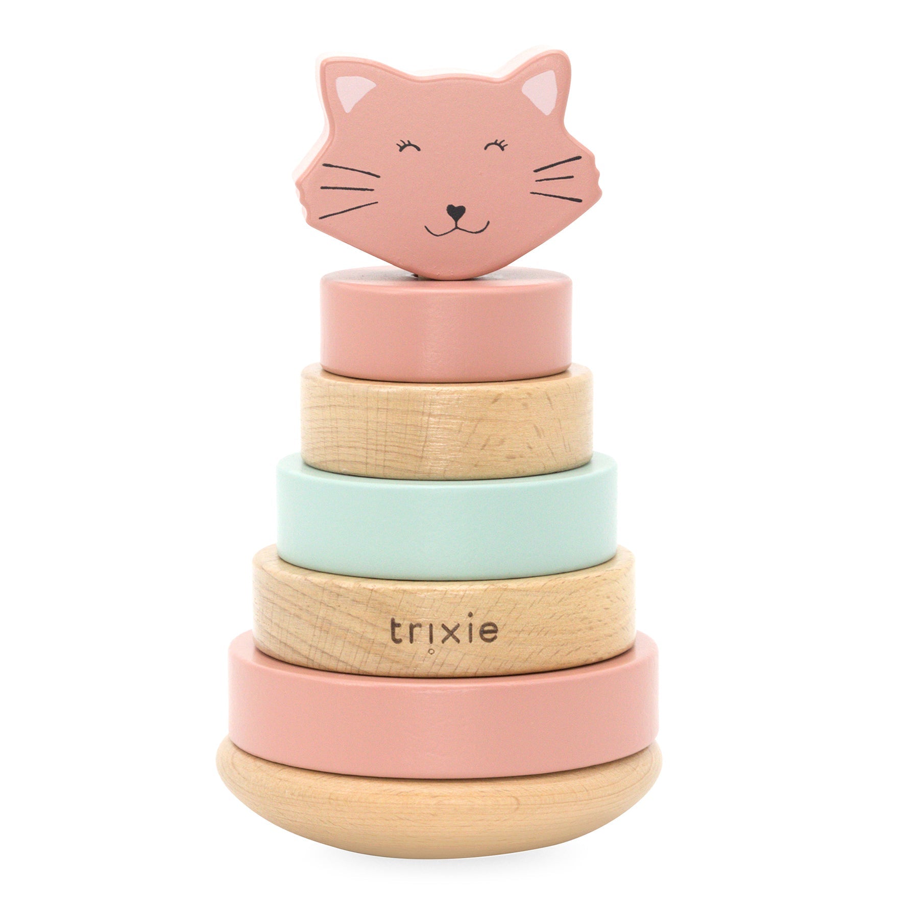 Trixie Wooden stacking toy - Mrs. Cat (Min. of 3 PK, multiples of 3 PK) - MAIGHAN DISTRIBUTION CANADA