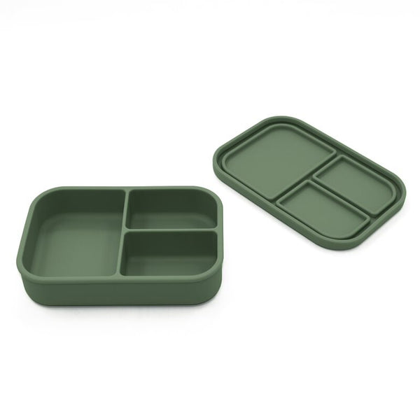 noüka Small Silicone Sealed Snack Box - Fern (Min. of 2 PK, Multiples of 2 PK)