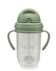 noüka Non-Spill Weighted Straw Cup  9 oz - Moss (Sold in Case of 2, Qty of 1=2 products)