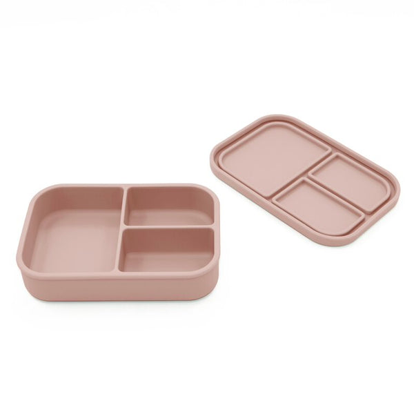 noüka Small Silicone Sealed Snack Box - Soft Blush (Min. of 2 PK, Multiples of 2 PK)