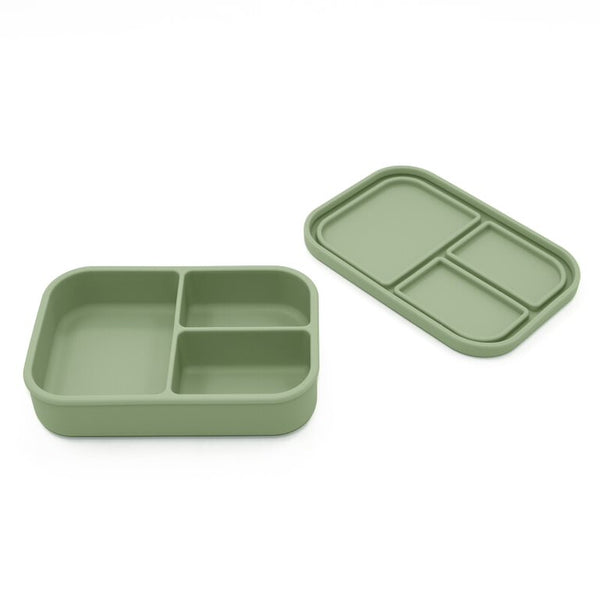 noüka Small Silicone Sealed Snack Box - Leaf (Min. of 2 PK, Multiples of 2 PK)