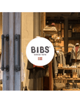 12 x 12 BIBS® Clear Cling Window Decals - MAIGHAN DISTRIBUTION CANADA