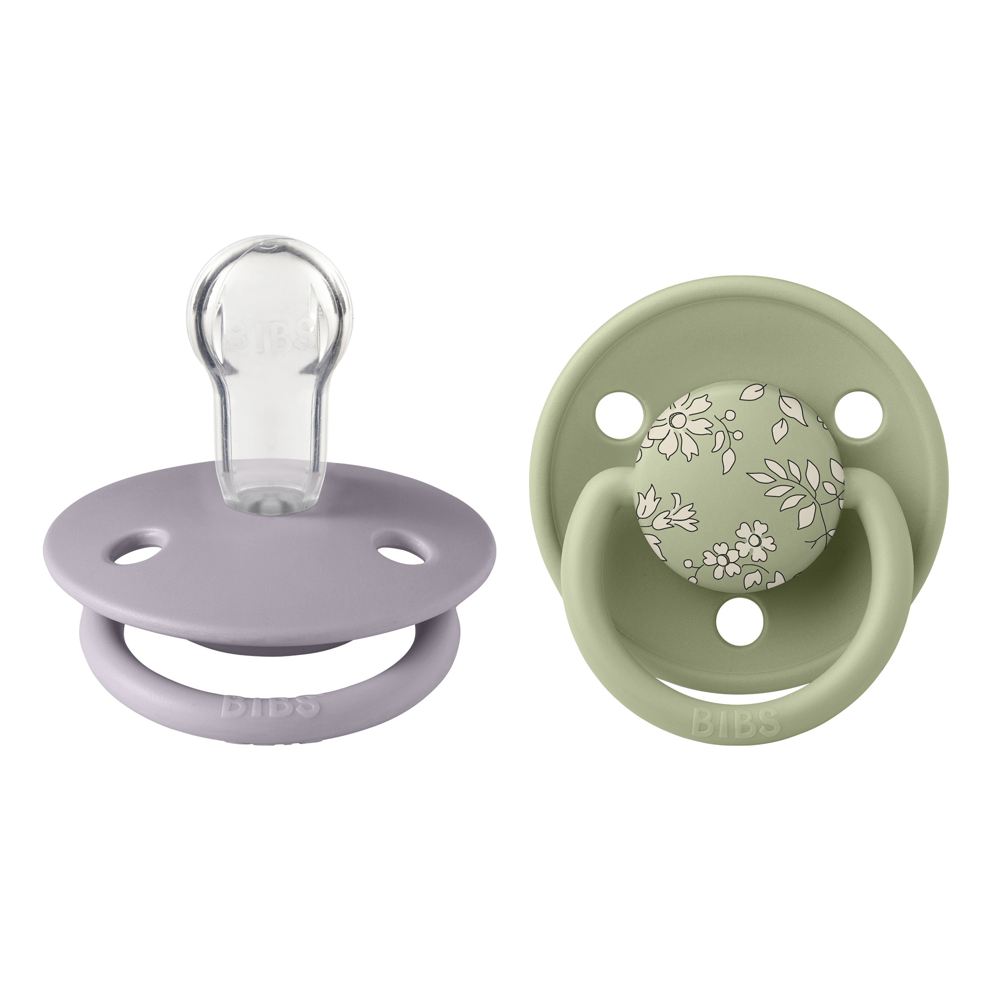 Liberty X BIBS Pacifier De Lux Silicone 2 PK Capel Sage Mix
