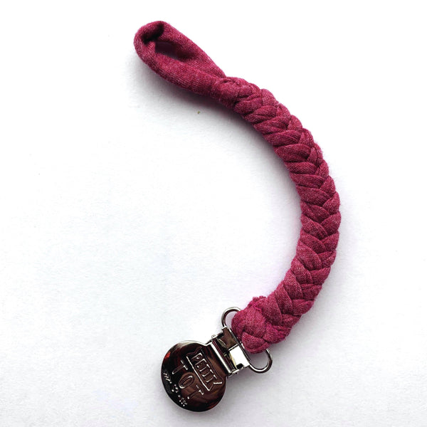 Josee Braided Pacifier Clips made in Canada (Min. 2 multiples of 2)