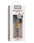 BIBs Baby Glass Bottle Complete Set Latex 225ml Dusky Lilac (Min. of 2 PK , multiples of 2 PK)