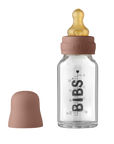 BIBS Baby Glass Bottle Complete Set Latex 110ml Woodchuck (Min. of 2 PK , multiples of 2 PK)