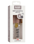 BIBS Baby Glass Bottle Complete Set Latex 110ml Woodchuck (Min. of 2 PK , multiples of 2 PK)