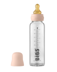 BIBS Baby Glass Bottle Complete Set Latex 225ml Blush (Min. of 2 PK , multiples of 2 PK)