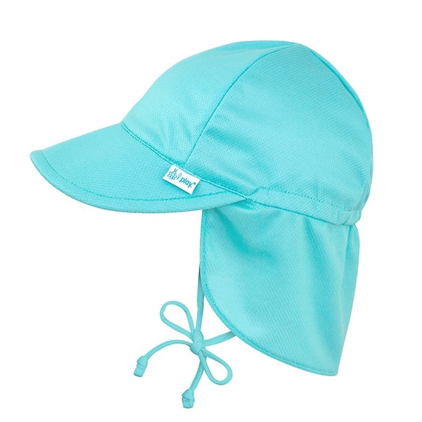 Breathable Swim & Sun Flap Hat in Light Aqua (Min. of 3, multiples of 3)
