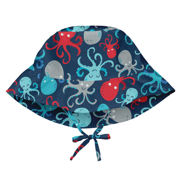Bucket Sun Hat -Navy Octopus (Min.of 3, multiples of 3)