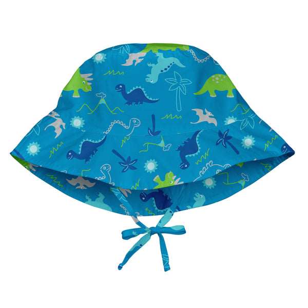 Bucket Sun Hat - Aqua Dinosaurs (Min.of 3, multiples of 3)