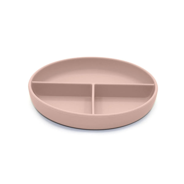 noüka Divided Suction Plate - Soft Blush (Min. of 2 PK, Multiples of 2 PK)