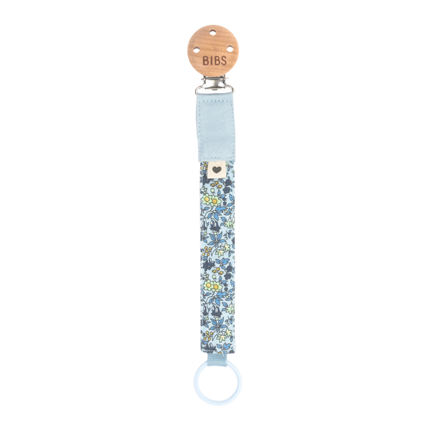 Liberty x BIBS Paci Braid Chamomile Lawn Baby Blue ONE SIZE (Min. of 2 PK , multiples of 2 PK)