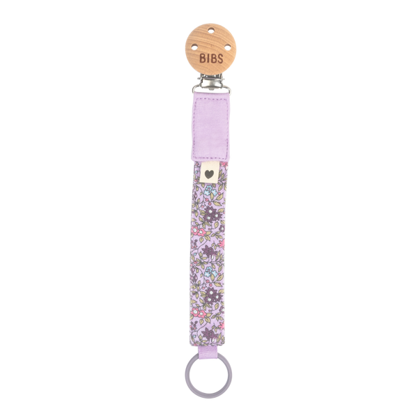 Liberty x BIBS Paci Braid Chamomile Lawn Violet Sky ONE SIZE (Min. of 2 PK , multiples of 2 PK)