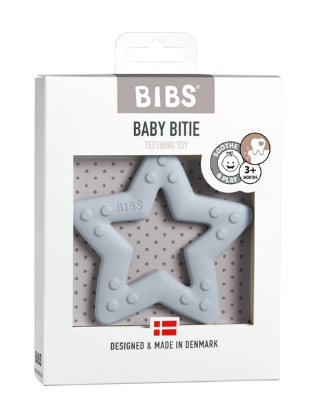 BIBS Baby Bitie Star Baby Blue ONE SIZE (Min. of 2 PK , multiples of 2 PK)