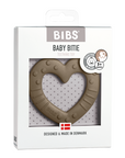 BIBS Baby Bitie Heart Dark Oak ONE SIZE (Min. of 2 PK , multiples of 2 PK)