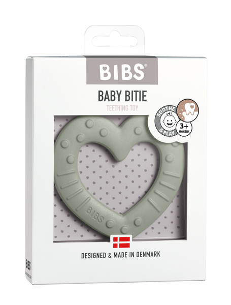 BIBS Baby Bitie Heart Sage ONE SIZE (Min. of 2 PK , multiples of 2 PK)