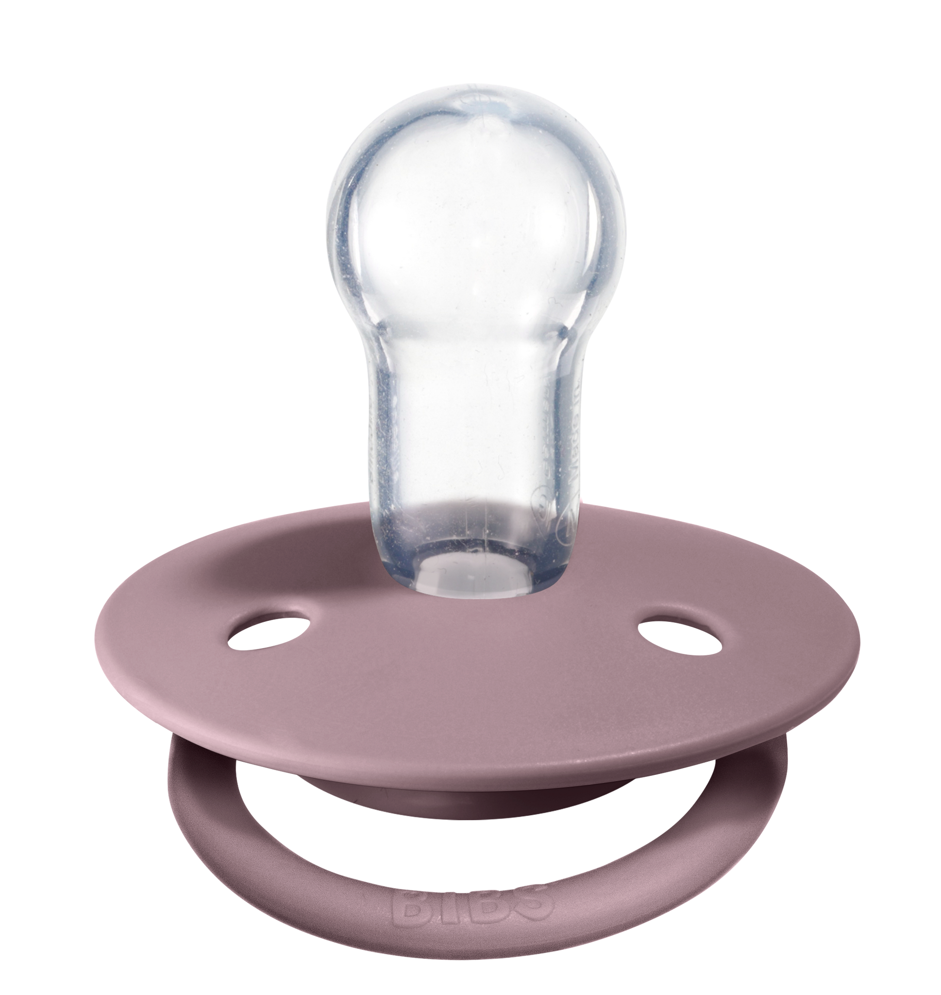 BIBS Pacifier De Lux Silicone 2 PK Heather ONE SIZE (Min. of 2 PK, mul