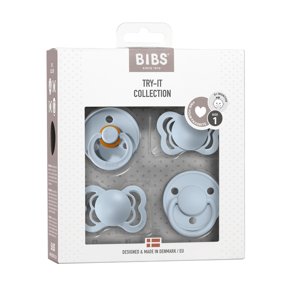 BIBS Try-It Collection Baby Blue (Min. of 2 PK, multiples of 2 PK)