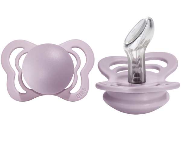 BIBS Pacifier COUTURE Silicone 2 PK Dusky Lilac (Min. of 2 PK, multiples of 2 PK)