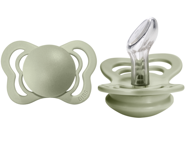 BIBS Pacifier COUTURE Silicone 2 PK Sage (Min. of 2 PK, multiples of 2 PK)