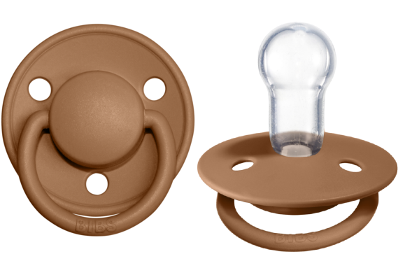 BIBS Pacifier De Lux Silicone 2 PK Earth ONE SIZE (Min. of 2 PK, multiples of 2 PK)