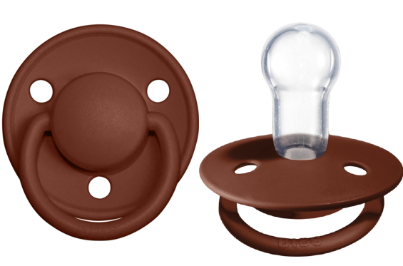 BIBS Pacifier De Lux Silicone 2 PK Rust ONE SIZE (Min. of 2 PK, multiples of 2 PK)