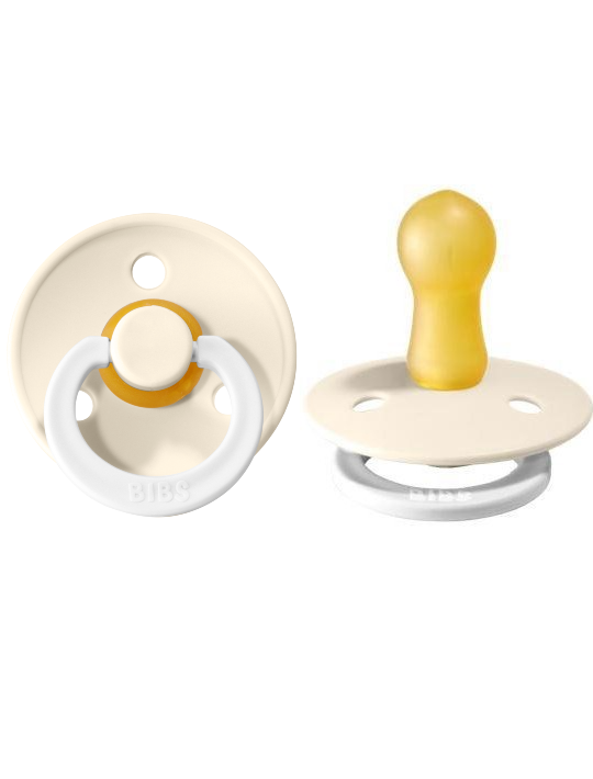 BIBS Pacifier Original COLOUR Latex 2 PK Ivory Night (Min. of 2 PK, multiples of 2 PK)