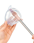 Haakaa Double-Ended Silicone Cleaning Brush - Sueva Grey (Min. of 4 PK , multiples of 4 PK)