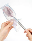 Haakaa Double-Ended Silicone Cleaning Brush - Sueva Grey (Min. of 4 PK , multiples of 4 PK)