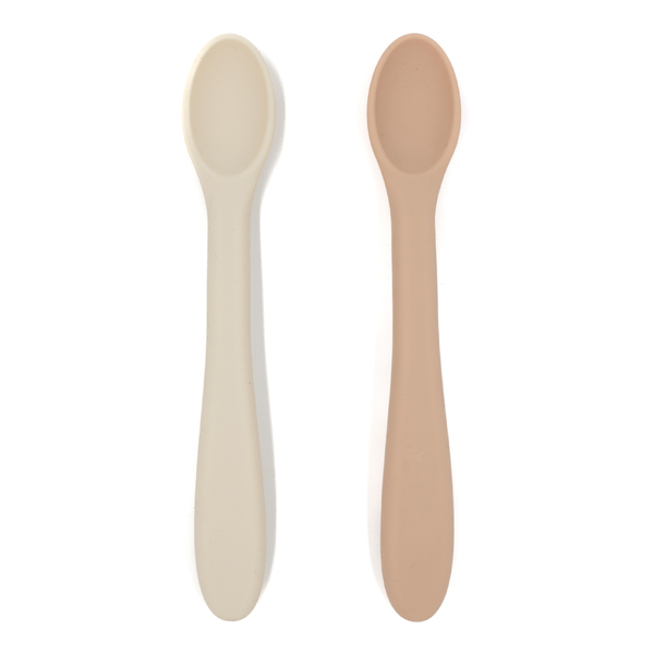 noüka Feeding Spoon Set - Soft Blush/Shifting Sand (Min. of 2 PK, Multiples of 2 PK)