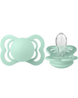 BIBS Pacifier SUPREME Silicone 2 PK Nordic Mint (Min. of 2 PK, multiples of 2 PK)