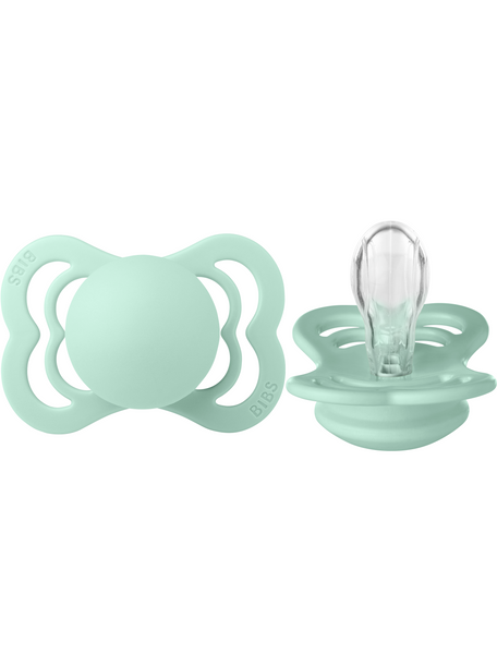 BIBS Pacifier SUPREME Silicone 2 PK Nordic Mint (Min. of 2 PK, multiples of 2 PK)