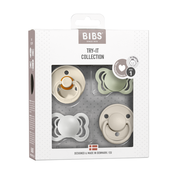 BIBS Try-It Collection Mix -  Ivory/ Sage /  Haze / Sand (Min. of 2 PK, multiples of 2 PK)