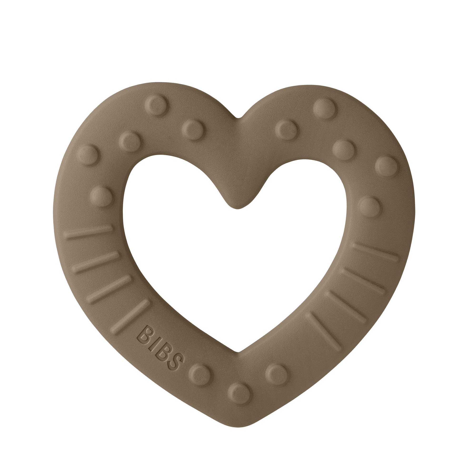 BIBS Baby Bitie Heart Dark Oak ONE SIZE (Min. of 2 PK , multiples of 2 PK) - MAIGHAN DISTRIBUTION CANADA