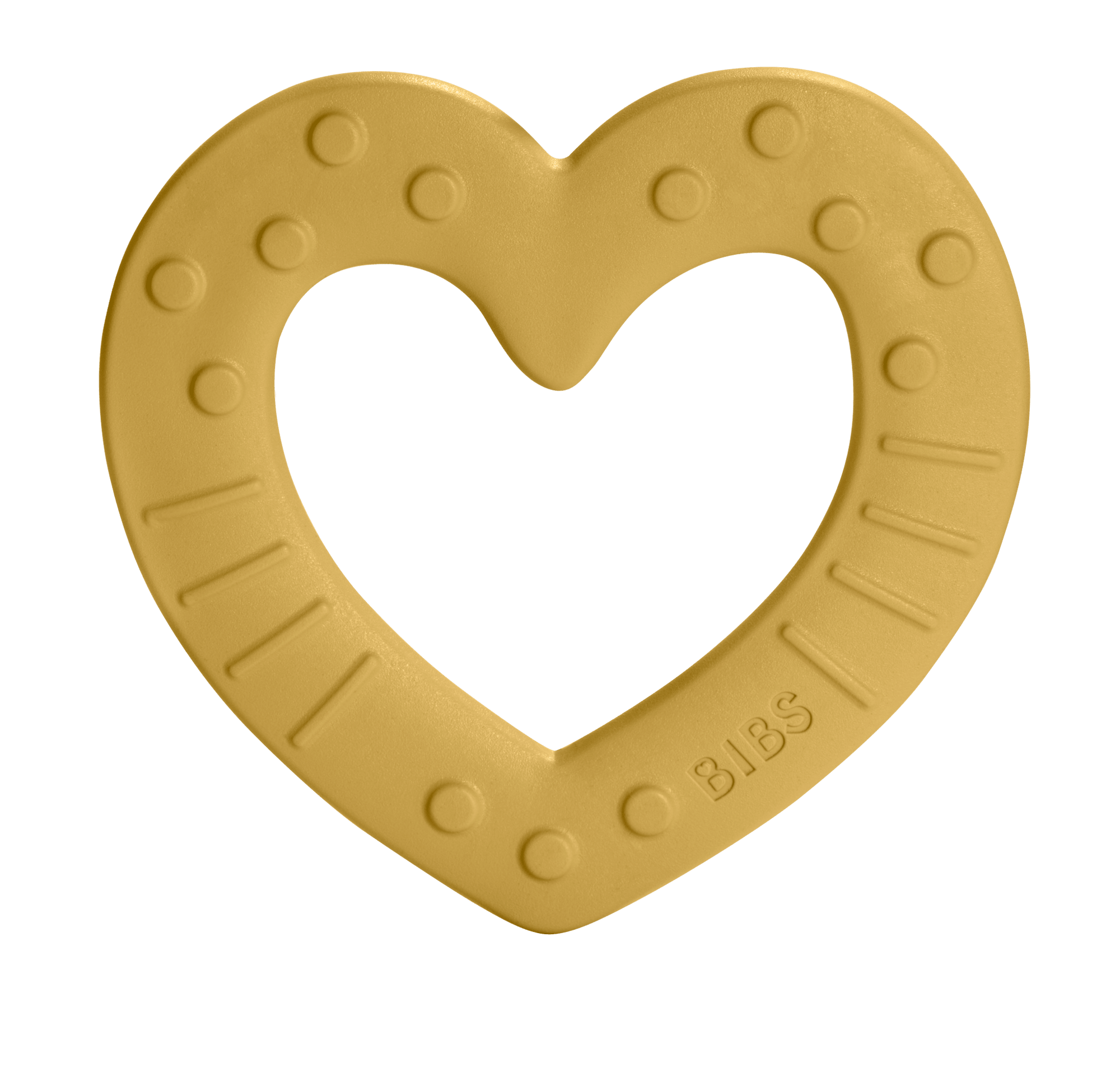 BIBS Baby Bitie Heart Mustard ONE SIZE(Min. of 2 PK , multiples of 2 PK) - MAIGHAN DISTRIBUTION CANADA