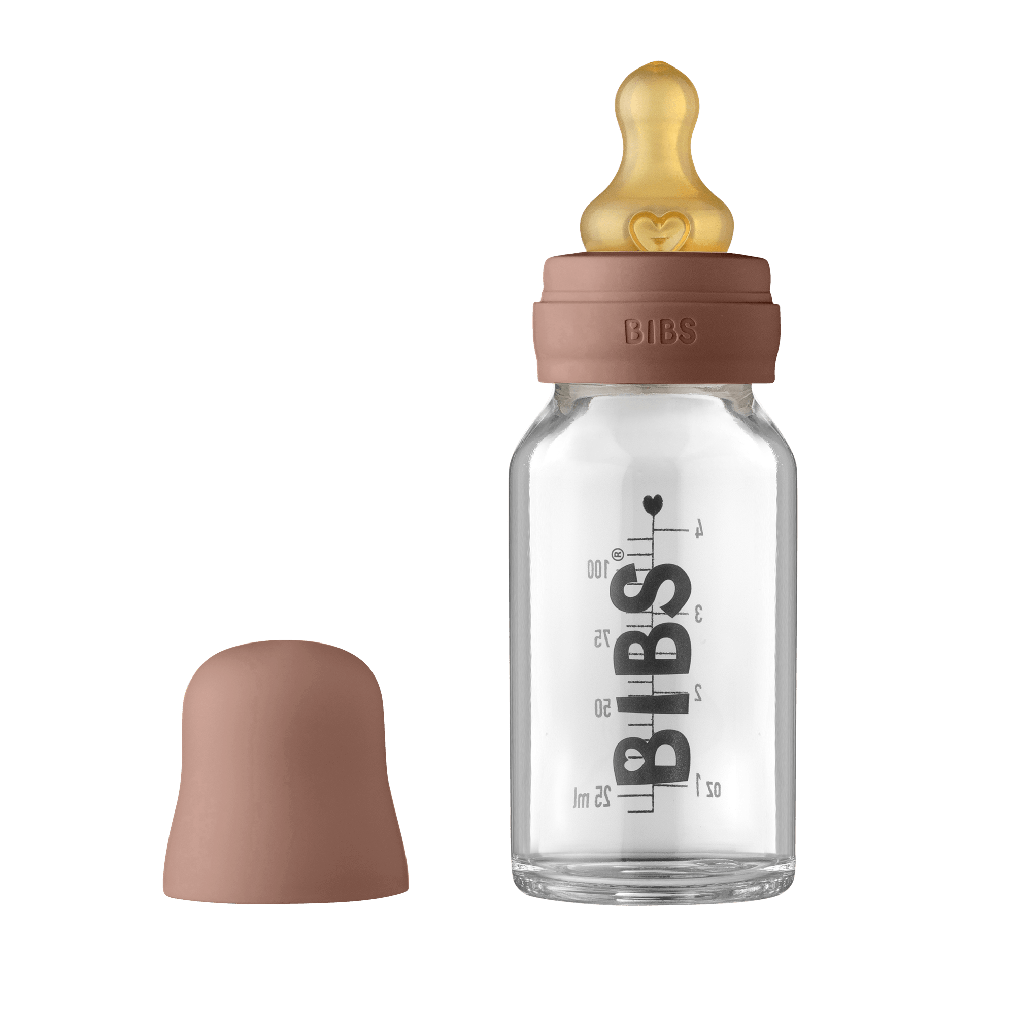 BIBS Baby Glass Bottle Complete Set Latex 110ml Woodchuck (Min. of 2 PK , multiples of 2 PK) - MAIGHAN DISTRIBUTION CANADA