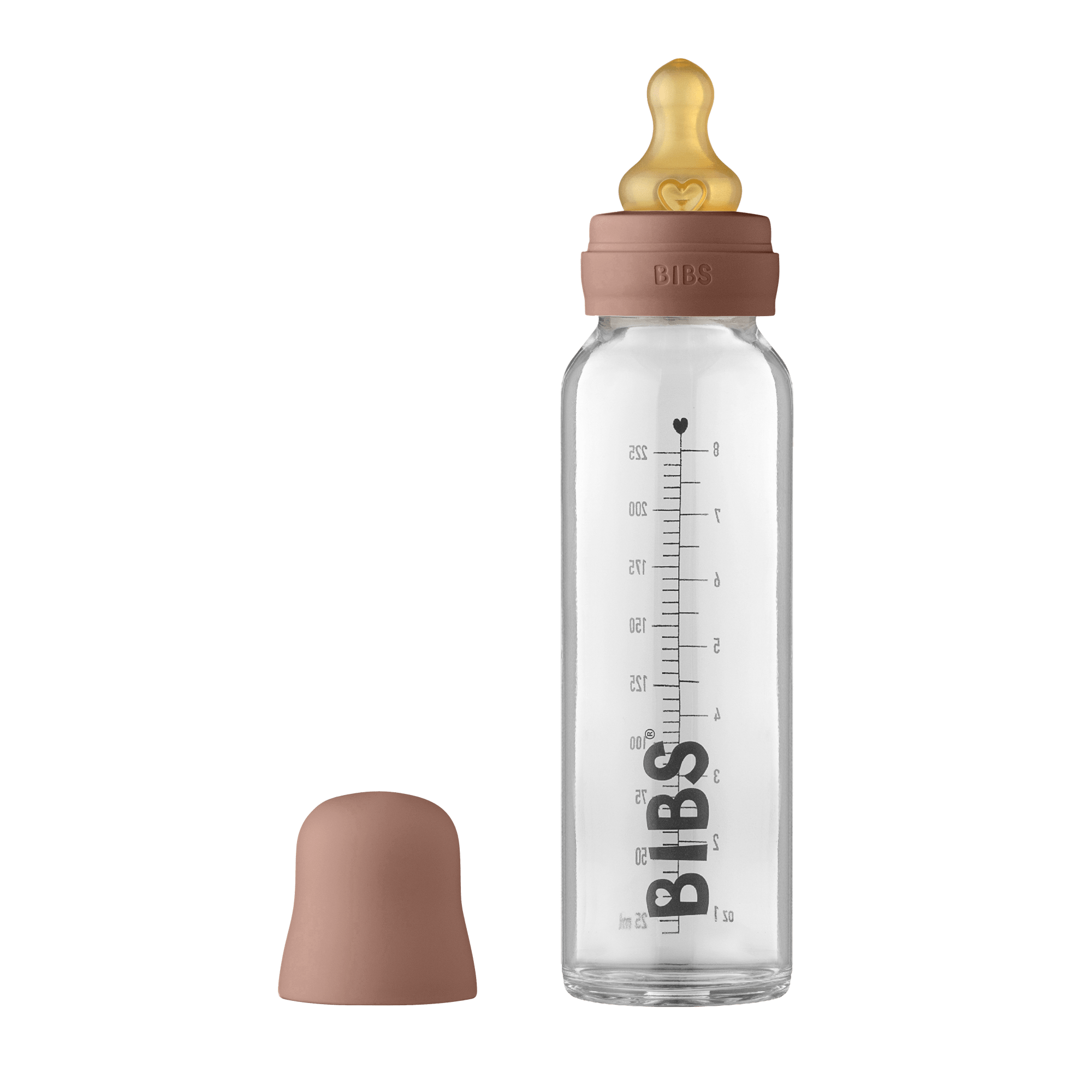 BIBS Baby Glass Bottle Complete Set Latex 225ml Woodchuck (Min. of 1 PK, multiples of 1 PK) - MAIGHAN DISTRIBUTION CANADA