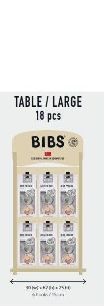 BIBS® Display - Large Table 6 X 6 inch hooks - MAIGHAN DISTRIBUTION CANADA