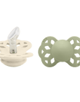 BIBS Infinity Pacifier Silicone 2 PK Anatomical Ivory/Sage (Min. of 2 PK, multiples of 2 PK) - MAIGHAN DISTRIBUTION CANADA