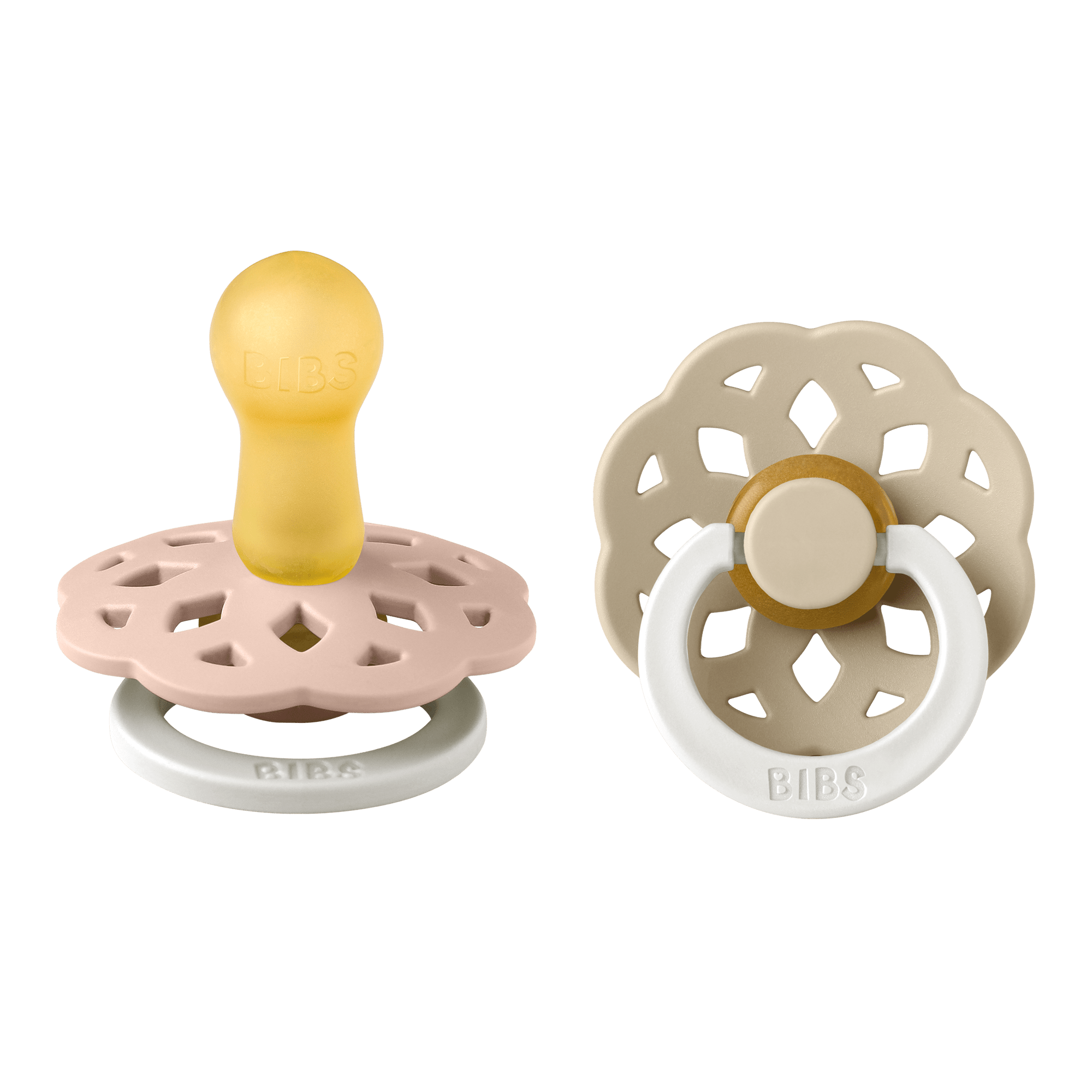 BIBS® Pacifier Boheme Latex 2 PK Blush Glow / Vanilla Glow (Min. of 2 PK, multiples of 2 PK) - MAIGHAN DISTRIBUTION CANADA