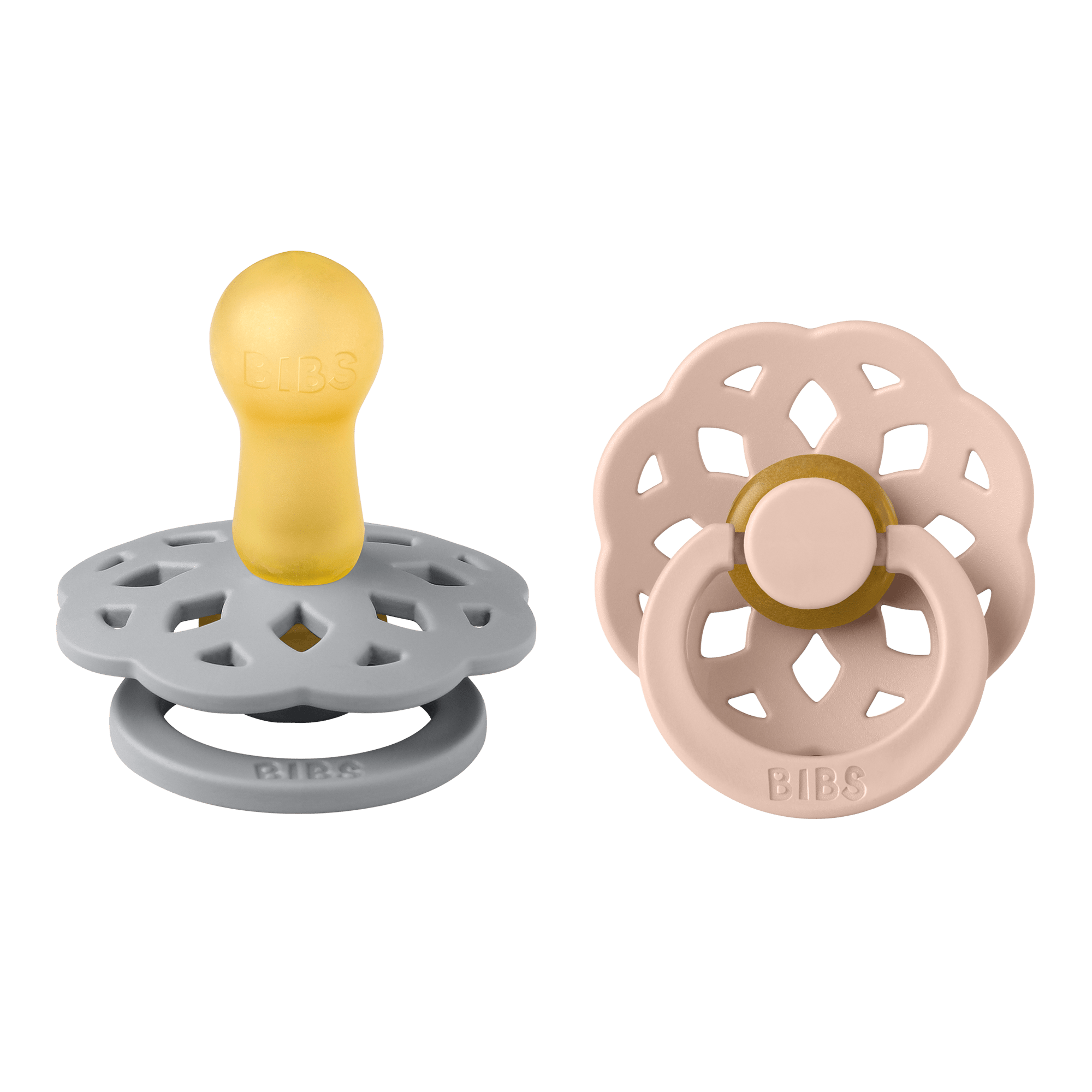 BIBS® Pacifier Boheme Latex 2 PK Cloud/ Blush (Min. of 2 PK, multiples of 2 PK) - MAIGHAN DISTRIBUTION CANADA