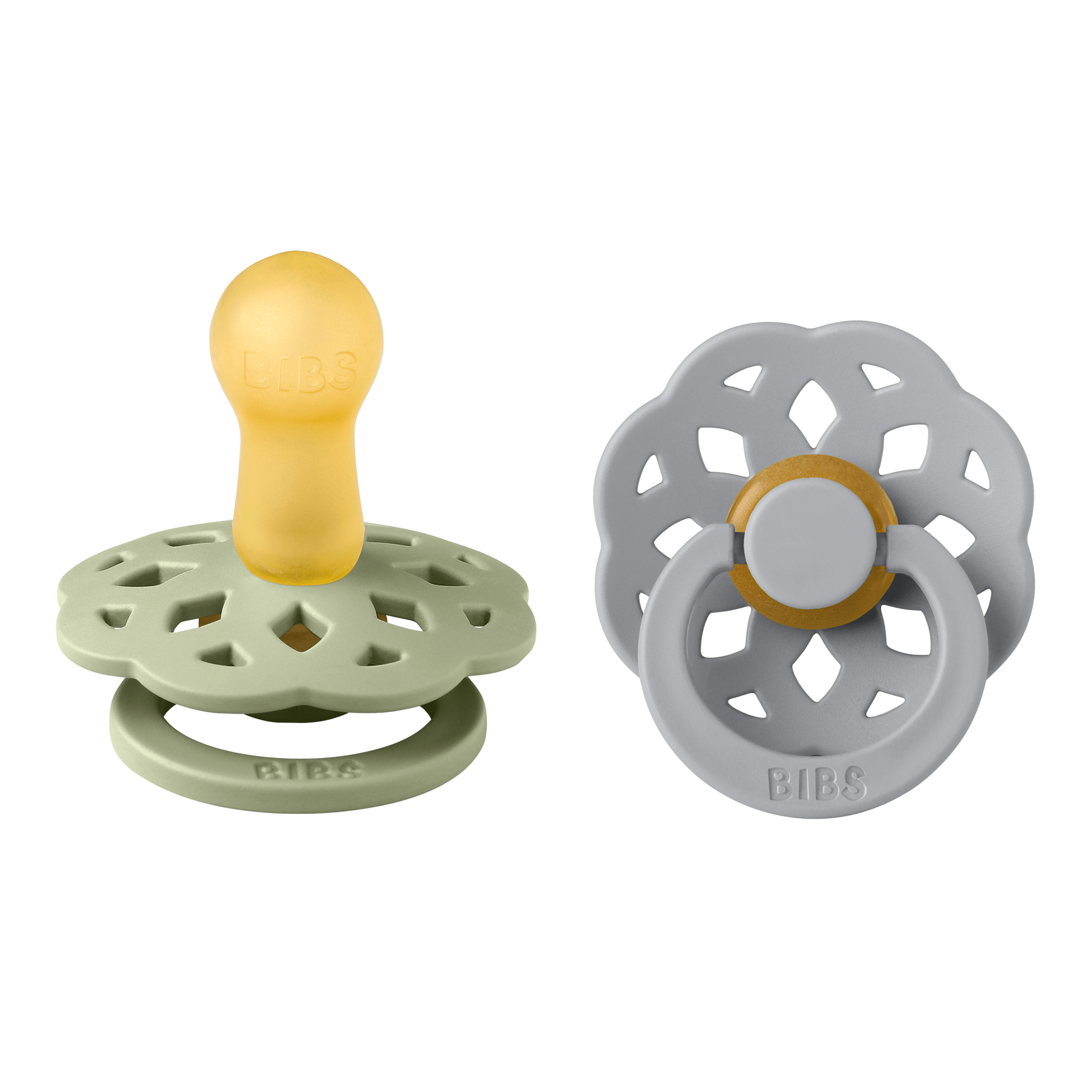 BIBS® Pacifier Boheme Latex 2 PK Sage / Cloud (Min. of 2 PK, multiples of 2 PK) - MAIGHAN DISTRIBUTION CANADA