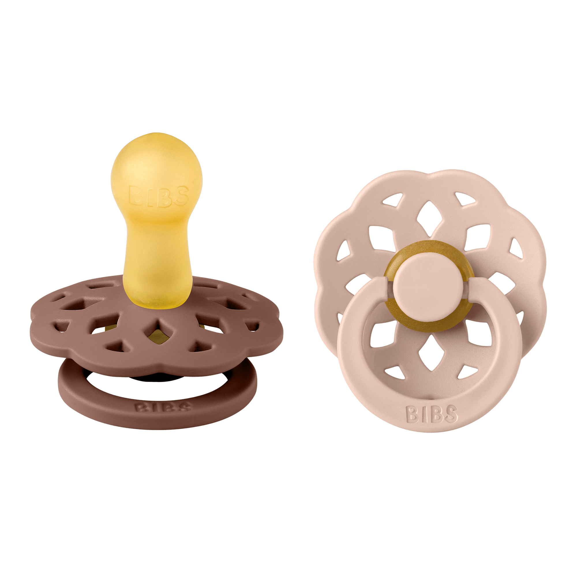 BIBS® Pacifier Boheme Latex 2 PK Woodchuck / Blush (Min. of 2 PK, multiples of 2 PK) - MAIGHAN DISTRIBUTION CANADA