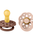 BIBS® Pacifier Boheme Latex 2 PK Woodchuck / Blush (Min. of 2 PK, multiples of 2 PK) - MAIGHAN DISTRIBUTION CANADA