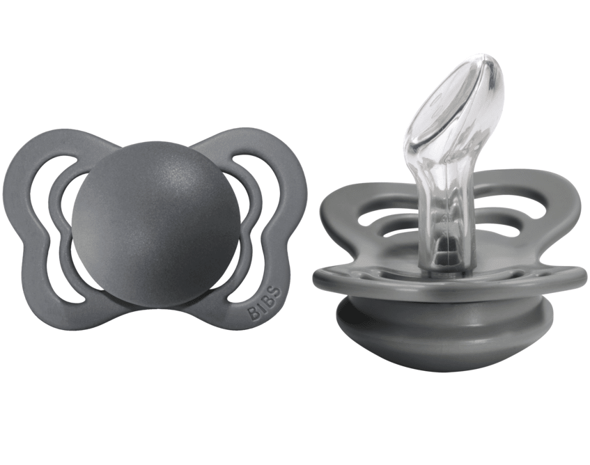 BIBS Pacifier COUTURE Silicone 2 PK Iron (Min. of 2 PK, multiples of 2 PK) - MAIGHAN DISTRIBUTION CANADA