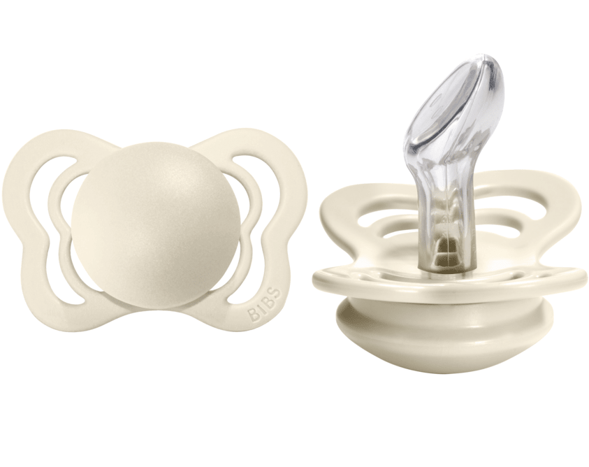 BIBS Pacifier COUTURE Silicone 2 PK Ivory (Min. of 2 PK, multiples of 2 PK) - MAIGHAN DISTRIBUTION CANADA
