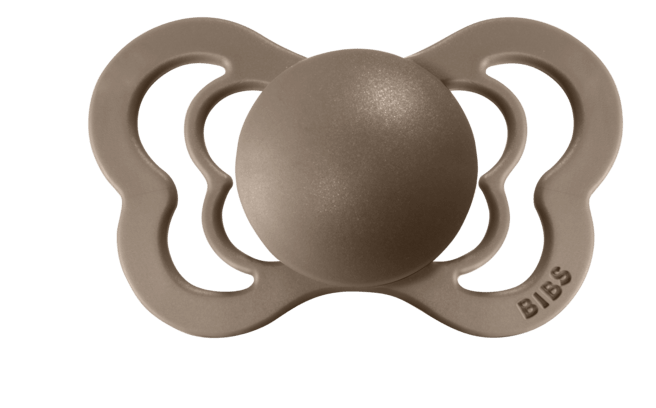 BIBS Pacifier COUTURE Silicone 2 PK Vanilla / Dark Oak (Min. of 2 PK, multiples of 2 PK) - MAIGHAN DISTRIBUTION CANADA